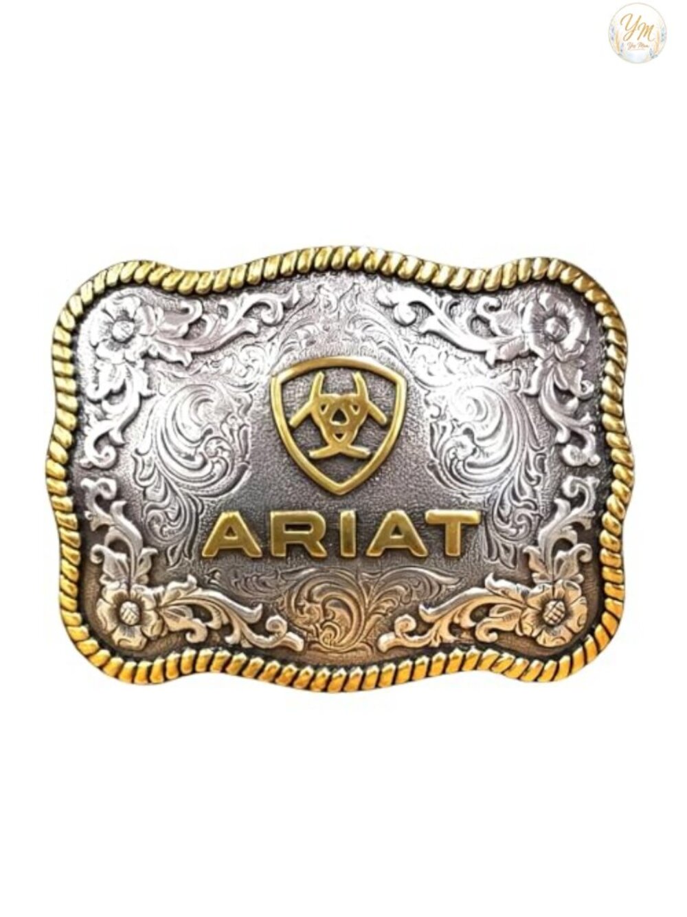 ARIAT M&F Western Shield Belt Buckle Rectangle Classic